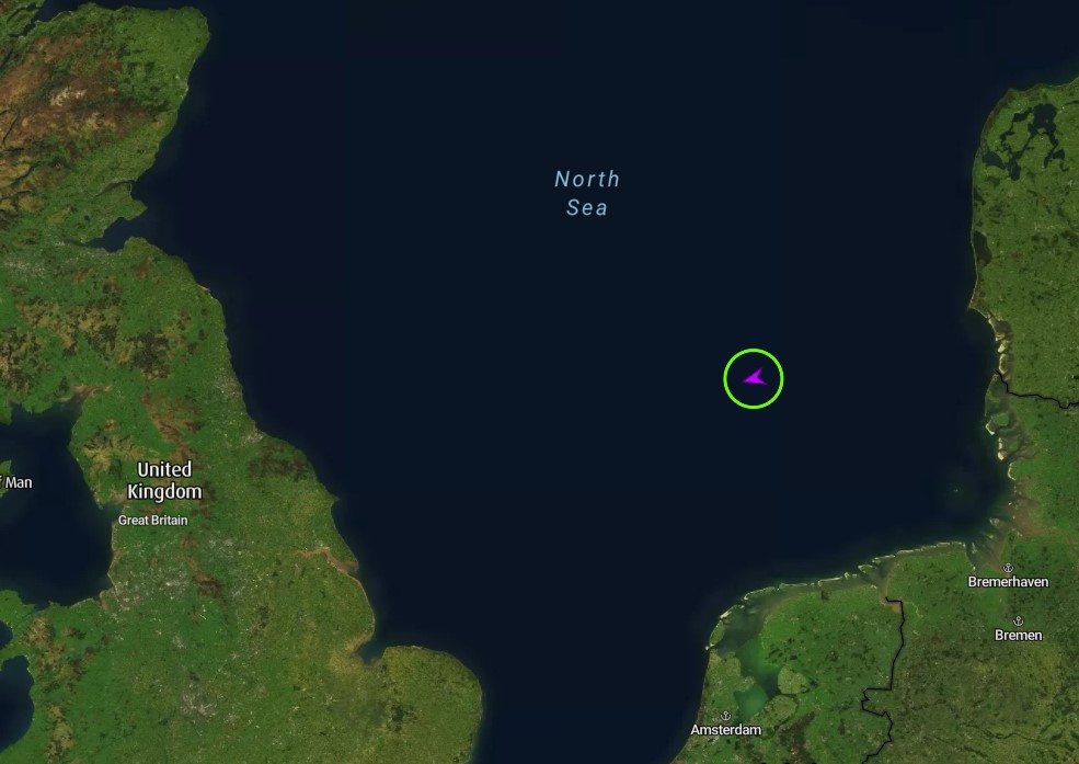 Moby Dick III unterwegs auf der Nordsee in Richtung Schottland 
